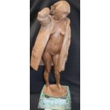 Ceramic Statue By Martin Evans Titled Early Morning