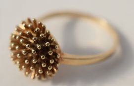 9ct Gold Fancy Round Dress Ring