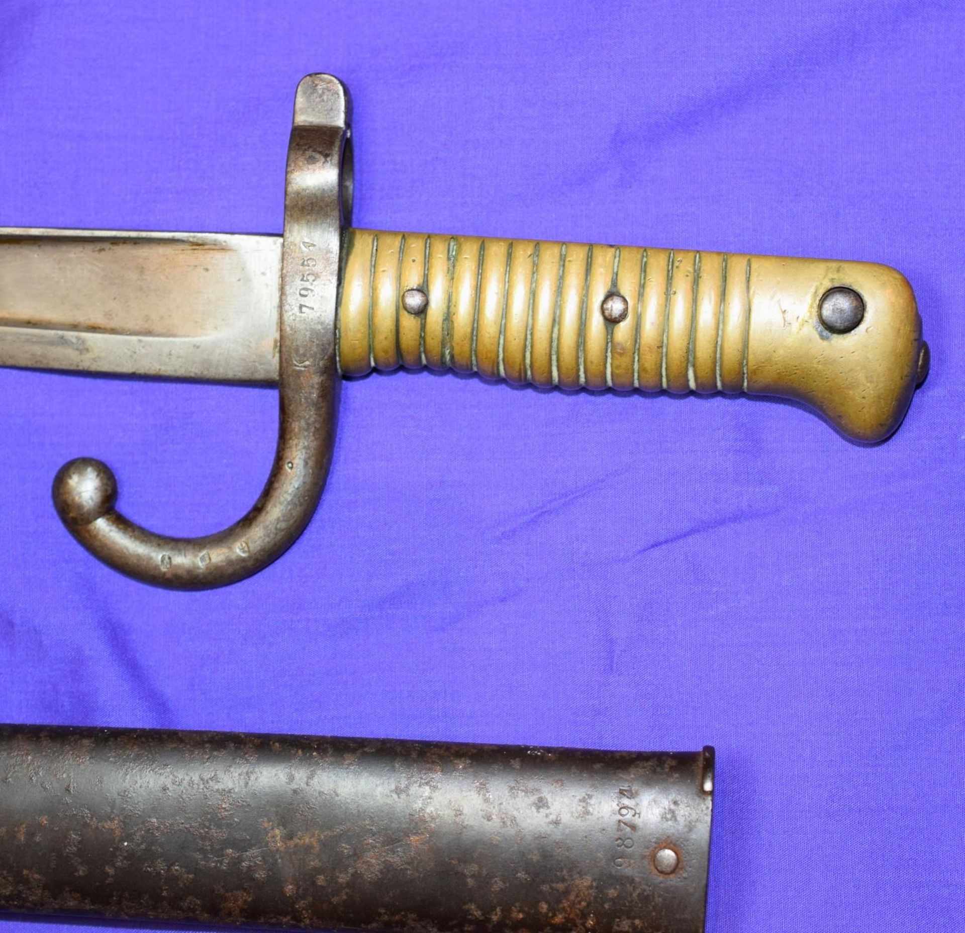 French Chassepot Gras Rifle Bayonet - Image 2 of 3