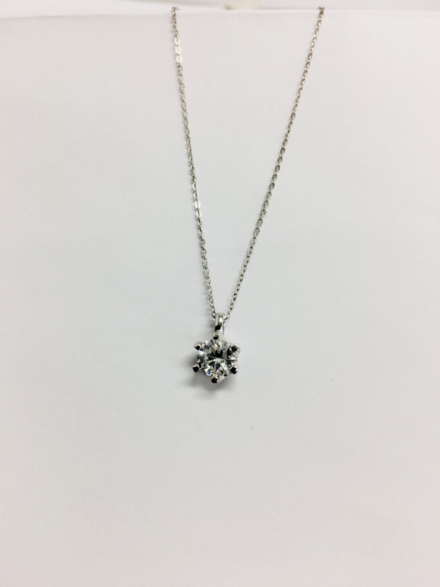0.30ct diamond solitaire style pendant. Brilliant cut diamond, I colour and si3 clarity. Set in a - Image 3 of 3