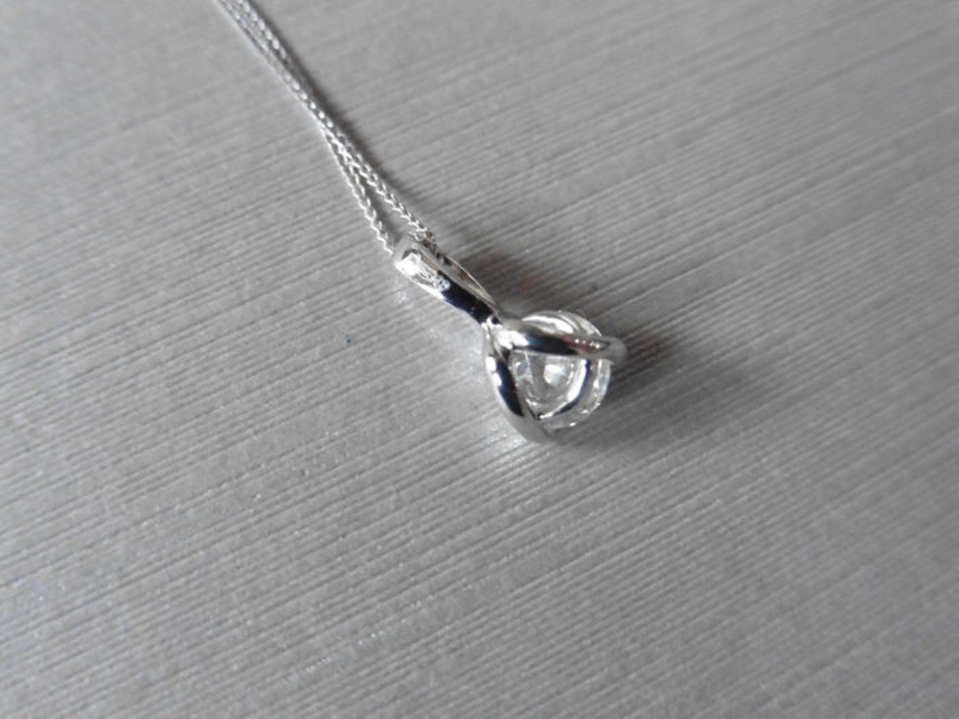 1.01ct diamond solitaire style pendant with a brilliant cut diamond, H colour and si3 clarity. Set - Image 3 of 5