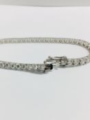 8.00ct Diamond tennis bracelet set with brilliant cut diamonds of H colour, si2 clarity. All set