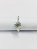 3.53ct brilliant cut diamond ring,h colour i1 clarity(enhanced)4gms platinum setting,uk hallmark
