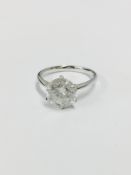 2ct round brilliant cut diamond,h colour i2 clarity9enhanced),6 claws platinum setting 3.5gms,uk