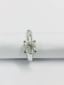 1.50ct diamond solitaire ring ,1.50ct si2 clarity i colour (enhanced )18ct white 4.6gms