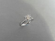 1.16ct Diamond solitaire ring with a brilliant cut diamond, H colour and si3 clarity. Set in