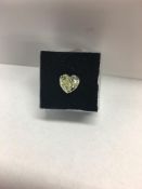2.13ct fancy yellow heart shape diamond,GIA certifiation 2286746572,appraisal 14000