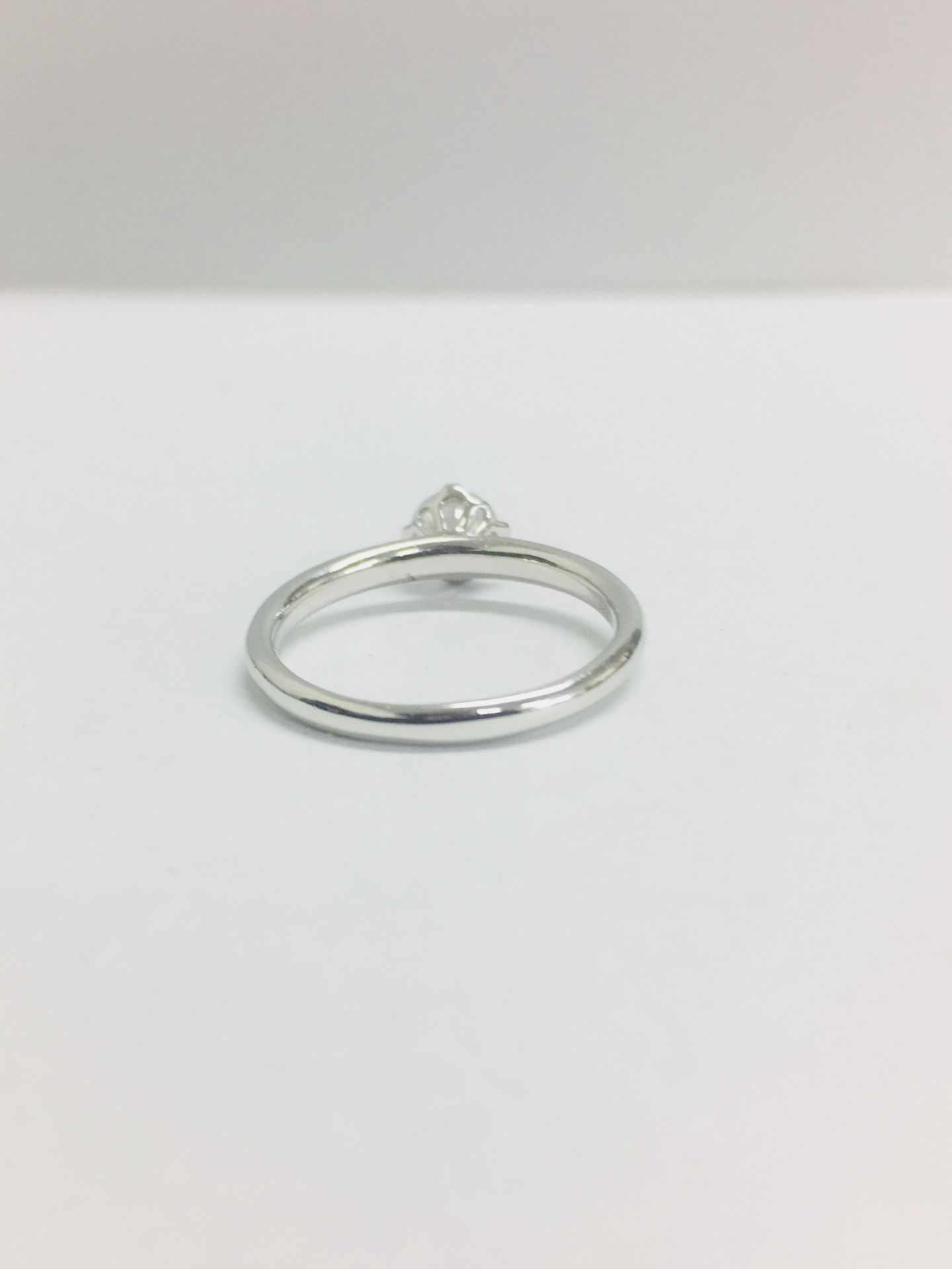 Platinum diamond solitaire ring,050ct h colour vs clarity natural diamond(clarity enhanced),4gms - Image 4 of 6