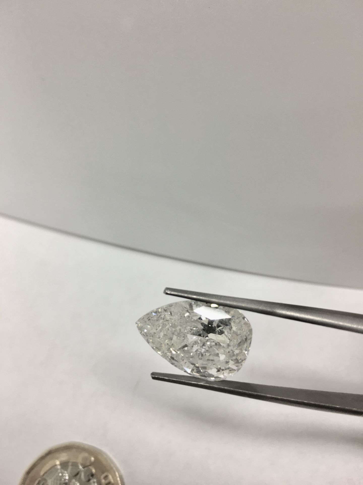 7ct Diamond pearshape,i1 clarity i colour ,appraisal 65000 - Image 3 of 4