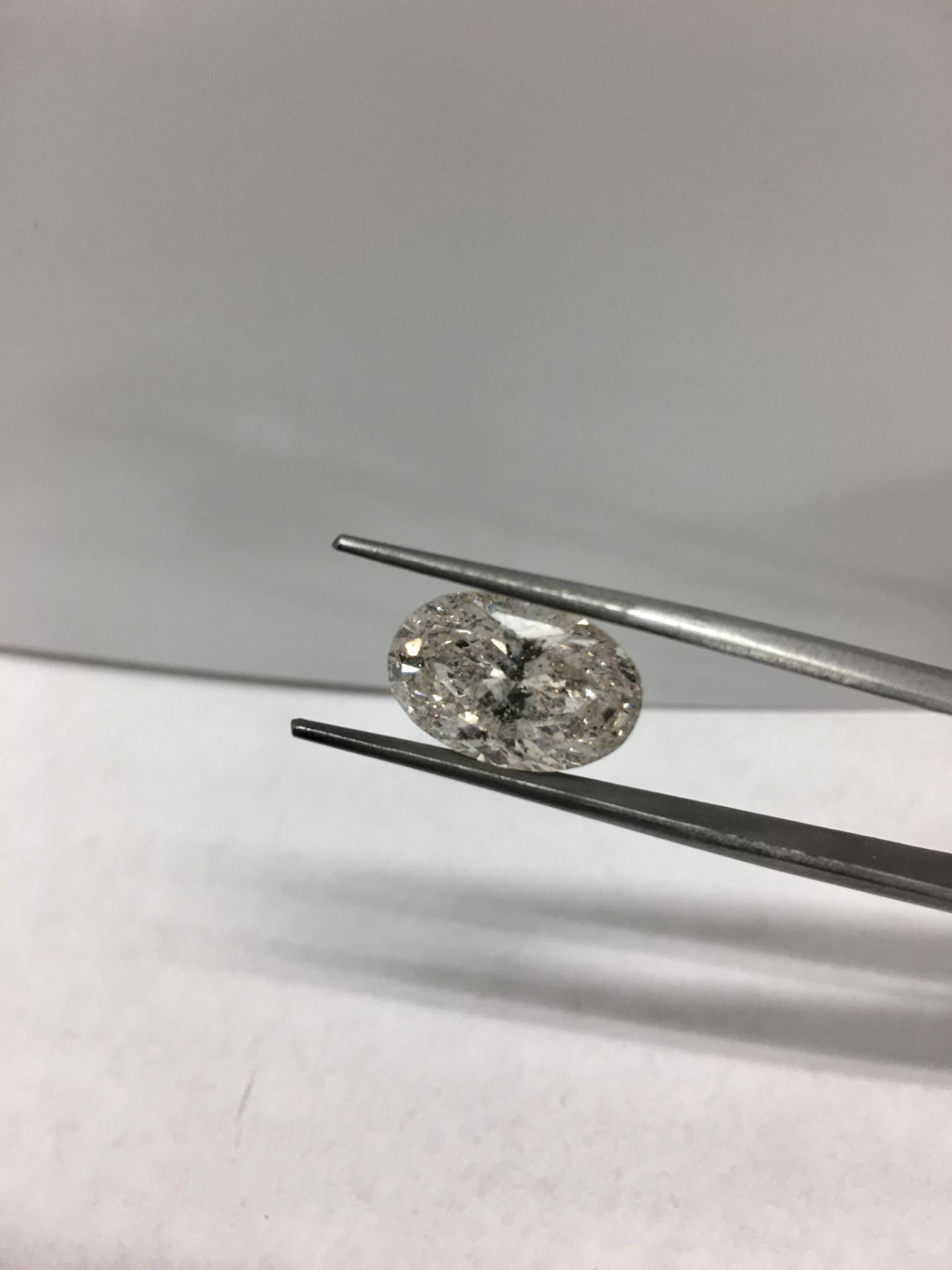 5.54ct Oval diamond,i1 clarity j colour,appraisal 29500 - Bild 5 aus 6