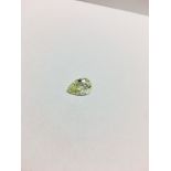 1.67ct Pearshape fancy yellow diamond,vs2 clarity ,appraisal