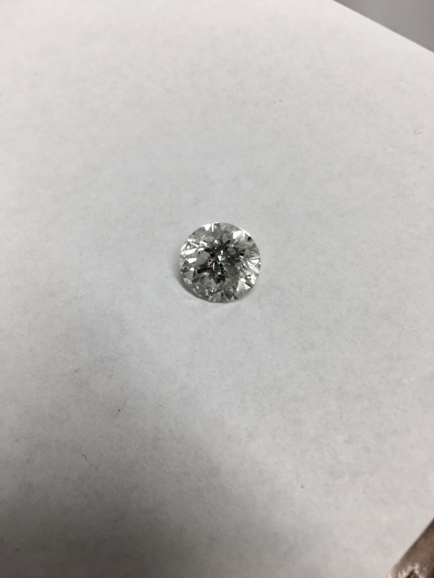 4.38ct Brilliant cut diamond.G colour I1 clarity,clarity enhanced .WGI certification 119624108072 - Image 3 of 3