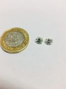Matching pair of Brilliant cut diamonds 1.64ct,Vos clarity j colour top cut,appraisal 9950