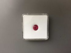2.19ct Oval Ruby(no treatment) certification DSEF02456 ,apprsial 19000