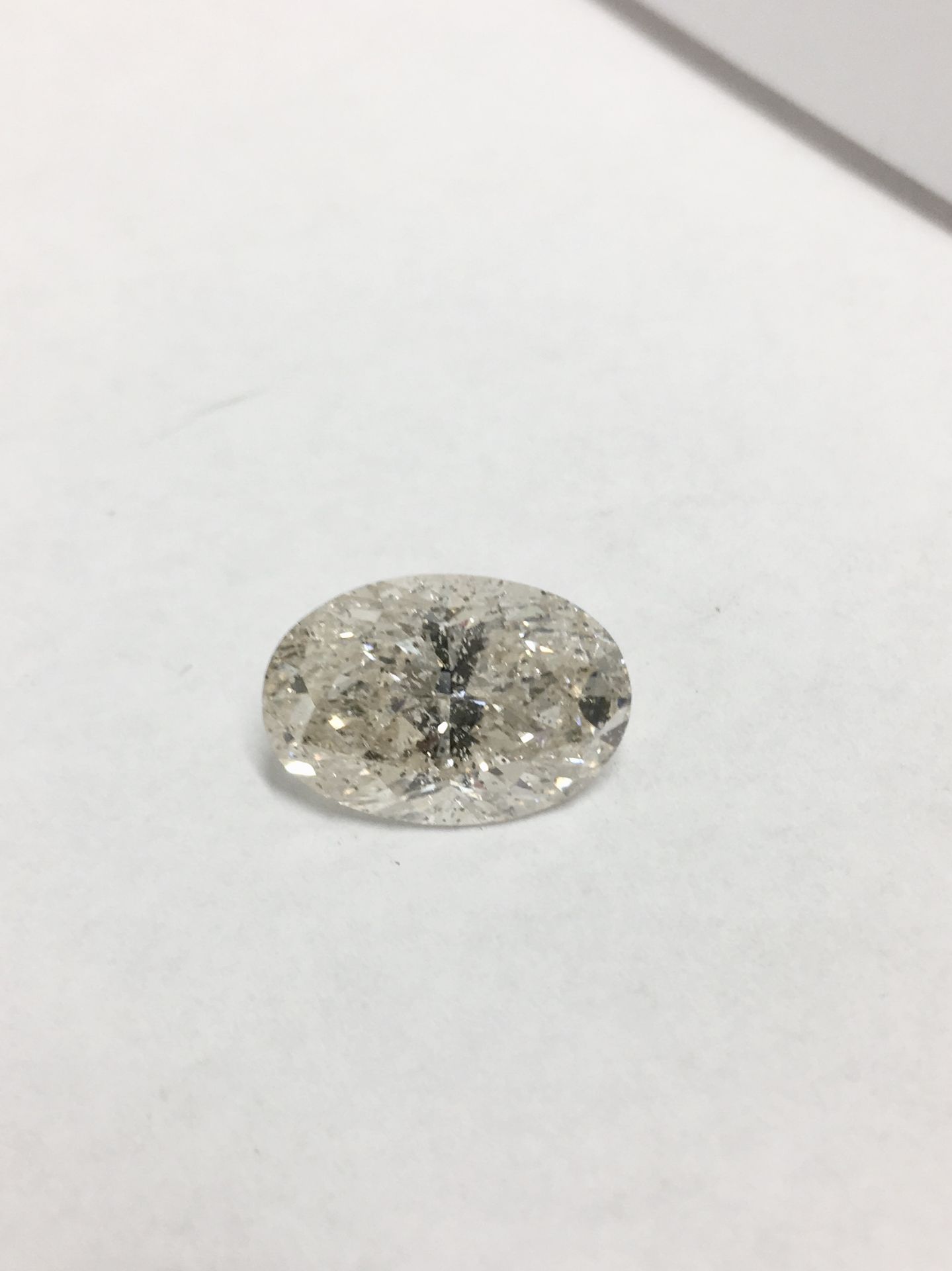 5.54ct Oval diamond,i1 clarity j colour,appraisal 29500