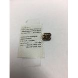 5.07 Natural dark yellow-brown cushion shape diamond,GIA certification 1172735870,appraisal 16000