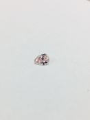 Pink Pearshape diamond ,0.42ct natural pink diamond,GIA certification 2166688540,apprsial 15000