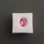 4.52ct cushion Pink Sapphire ,certification GF15121647,apprsial 15000