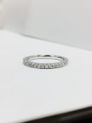 14ct full Eternity ring ,0.50ct diamond si clarity i colour,2gms 14ct handset uk set,stamped 14ct