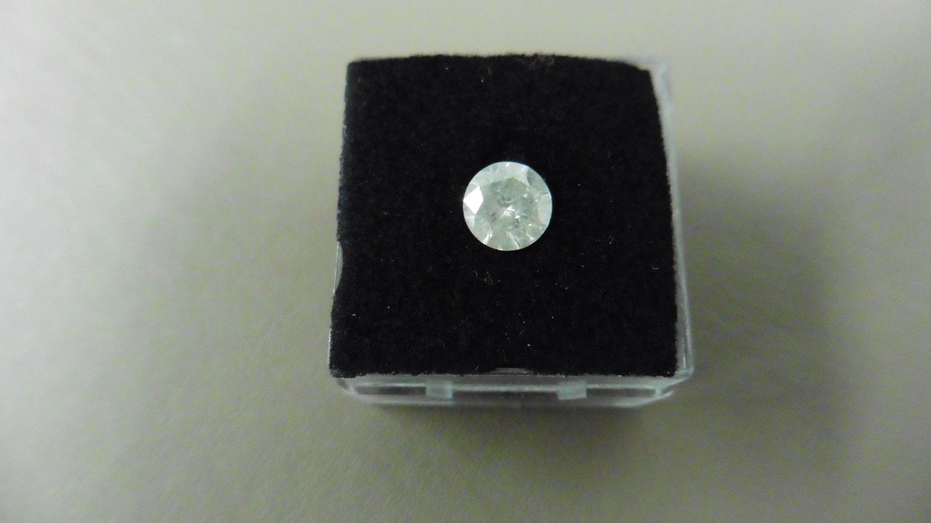 1.03ct Brilliant Cut Diamond, Enhanced stone. I colour, I2 clarity. . Valued at £1490 - Image 4 of 4