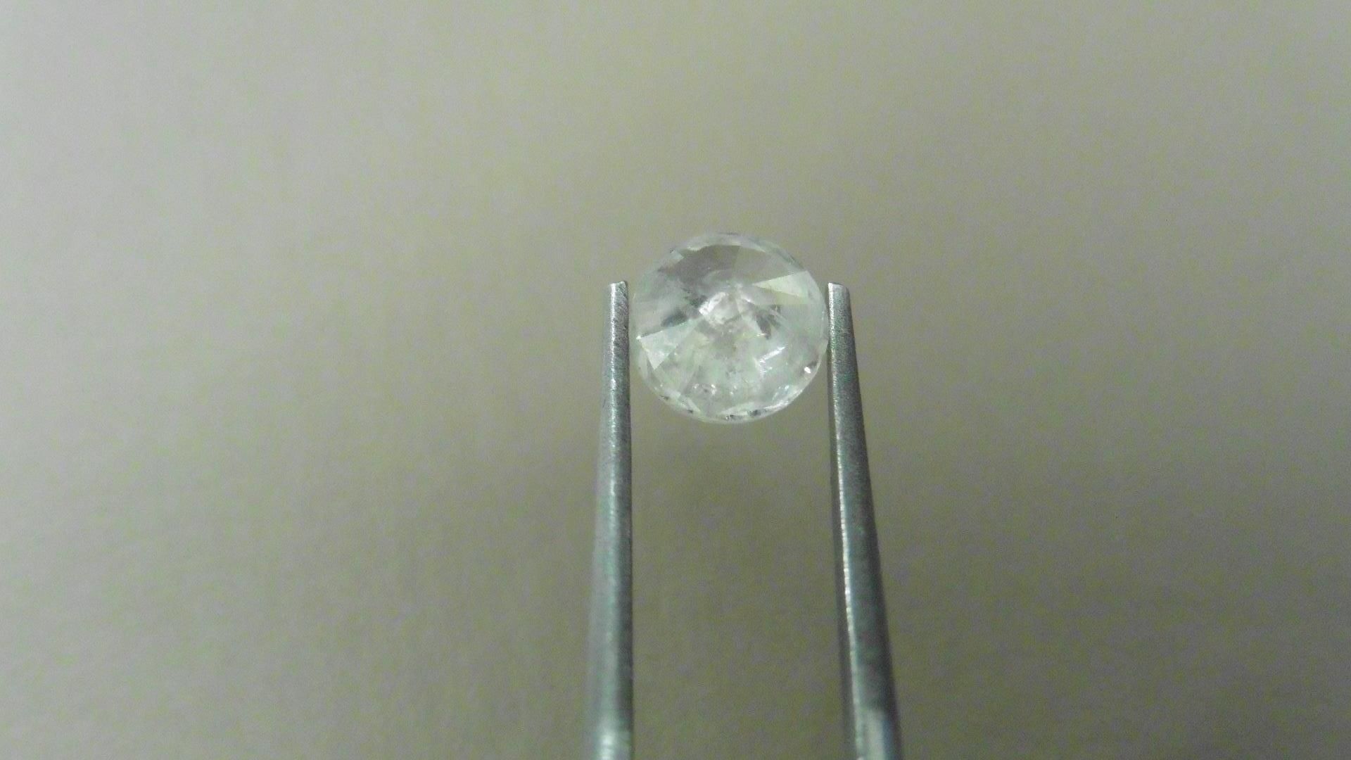 1.25ct Brilliant Cut Diamond, Enhanced stone.I colour, I2 clarity. . Valued at £2250 - Image 3 of 4