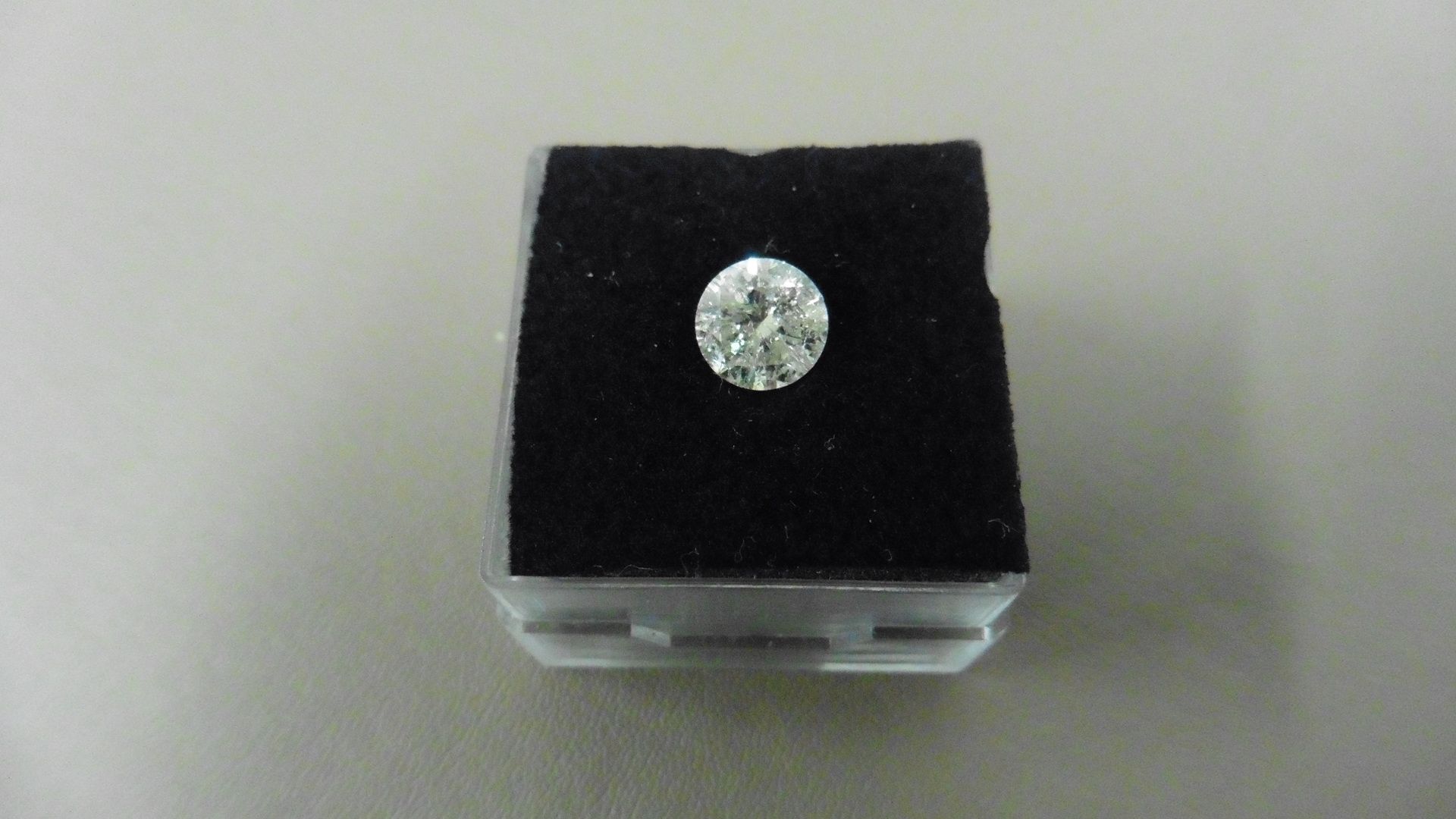 1.14ct Brilliant Cut Diamond, Enhanced stone. I colour, I1 clarity. Valued at £1500 - Image 4 of 4