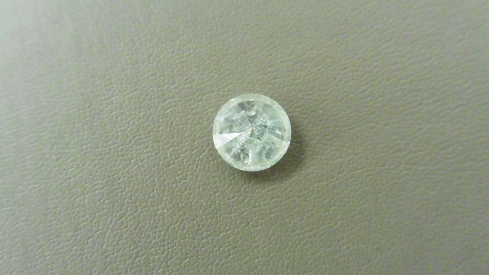 1.37ct Brilliant cut Diamond,enhanced stone,h colour i2 clarity ,valued at 1650 - Image 3 of 4