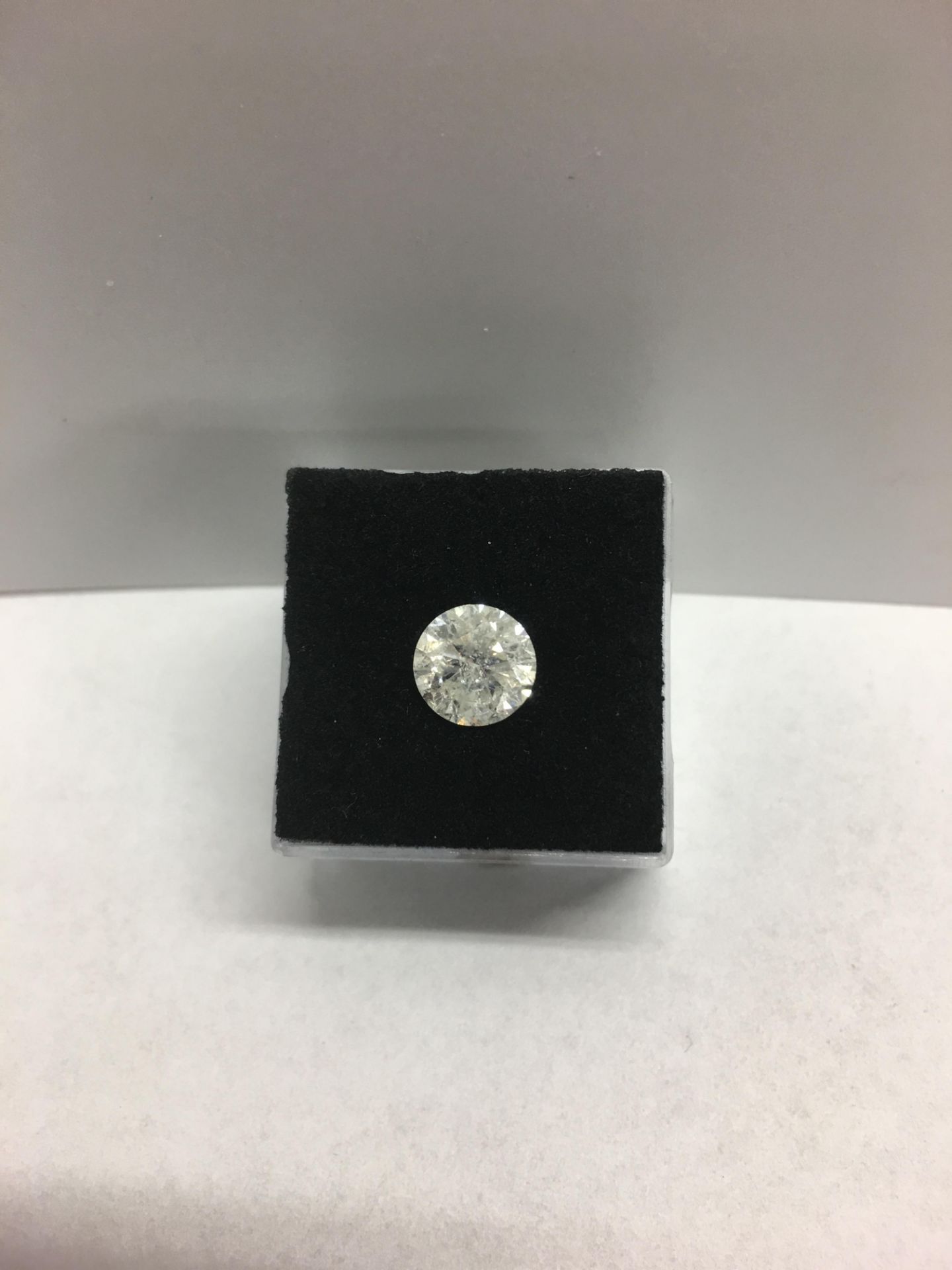 2.41ct Brilliant cut natural diamond,Clarity enhanced,H Colour I2 clarity,appraisal 7500