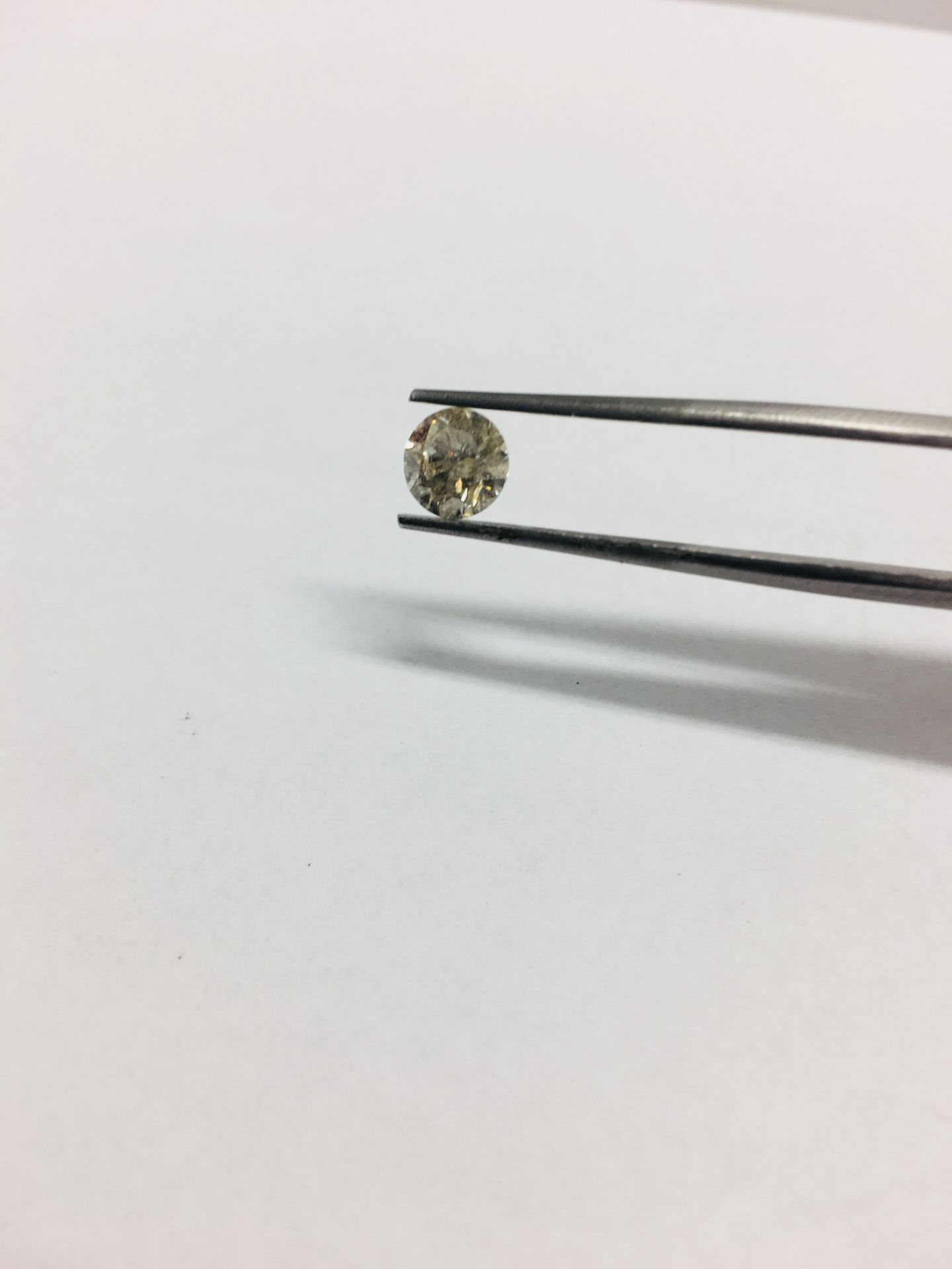 1.07ct Brilliant cut Natural diamond,J colour I1 clarity ,Clarity enhanced ,Appraisal 1000 - Image 2 of 2