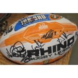 Sports Memorabilia - Signed Rugby Ball By Salford Reds Rlfc