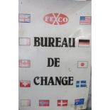 Metallic Bureau De Change Retail Sign