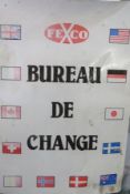 Metallic Bureau De Change Retail Sign
