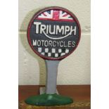 Cast Iron Triumph Motorcycles Door Stop