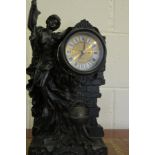 Exquisite Classic Spelter Mantle Clock