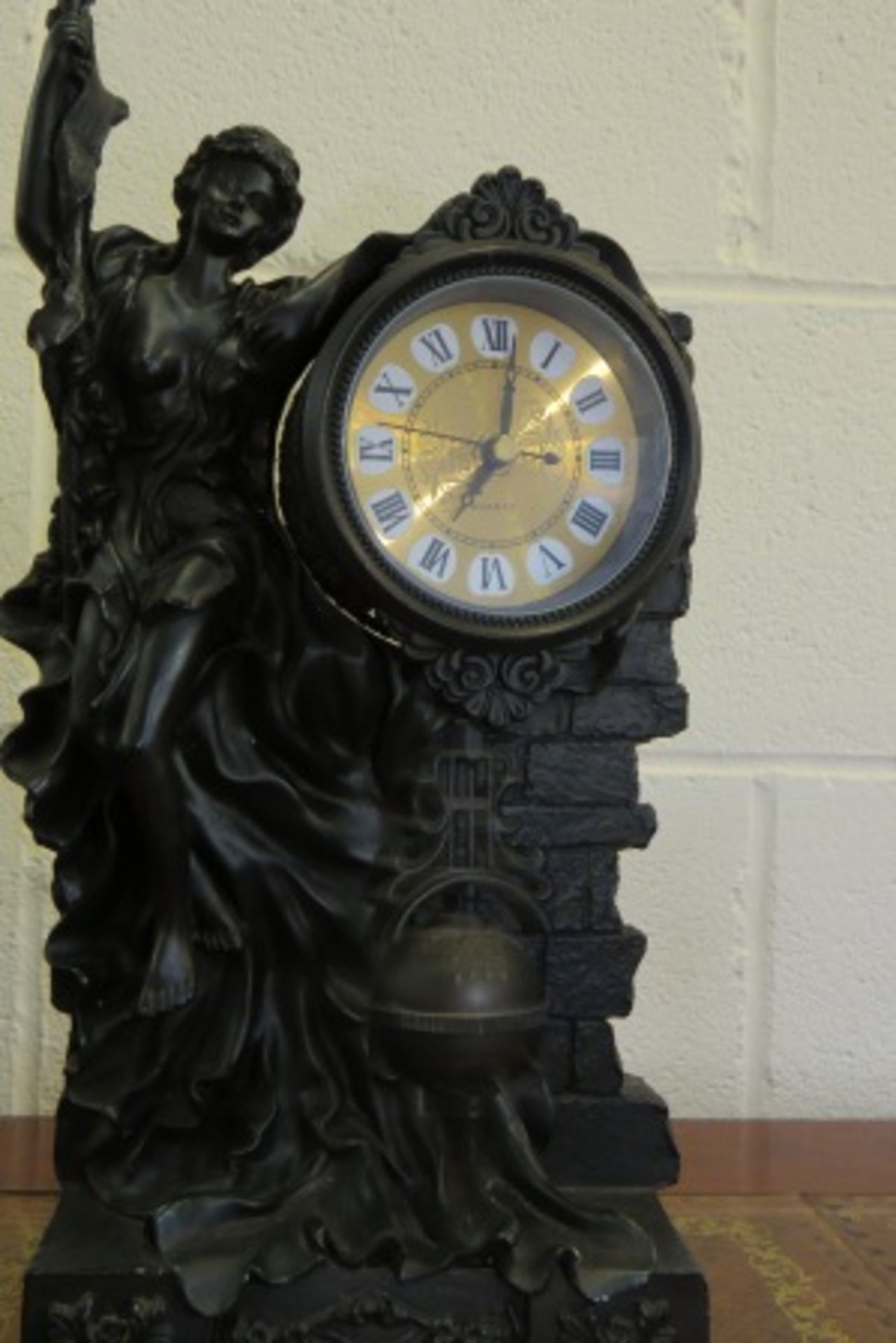 Exquisite Classic Spelter Mantle Clock