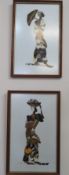 2 X AFRICAN BUTTERFLY PICS - FRAMED & GLAZED