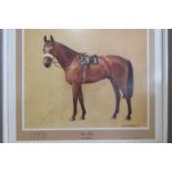 Limited Edition Red Rum Print Signed By Trainer Ginger Mccain