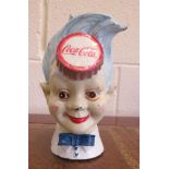 1950's CAST IRON METAL COCA COLA MONEY BOX