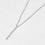 Tiffany & Co. Platinum 2.00ct Diamond Jazz T-Drop Necklace