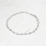 Tiffany & Co. Platinum 2.30ct Diamonds By The Yard Bracelet