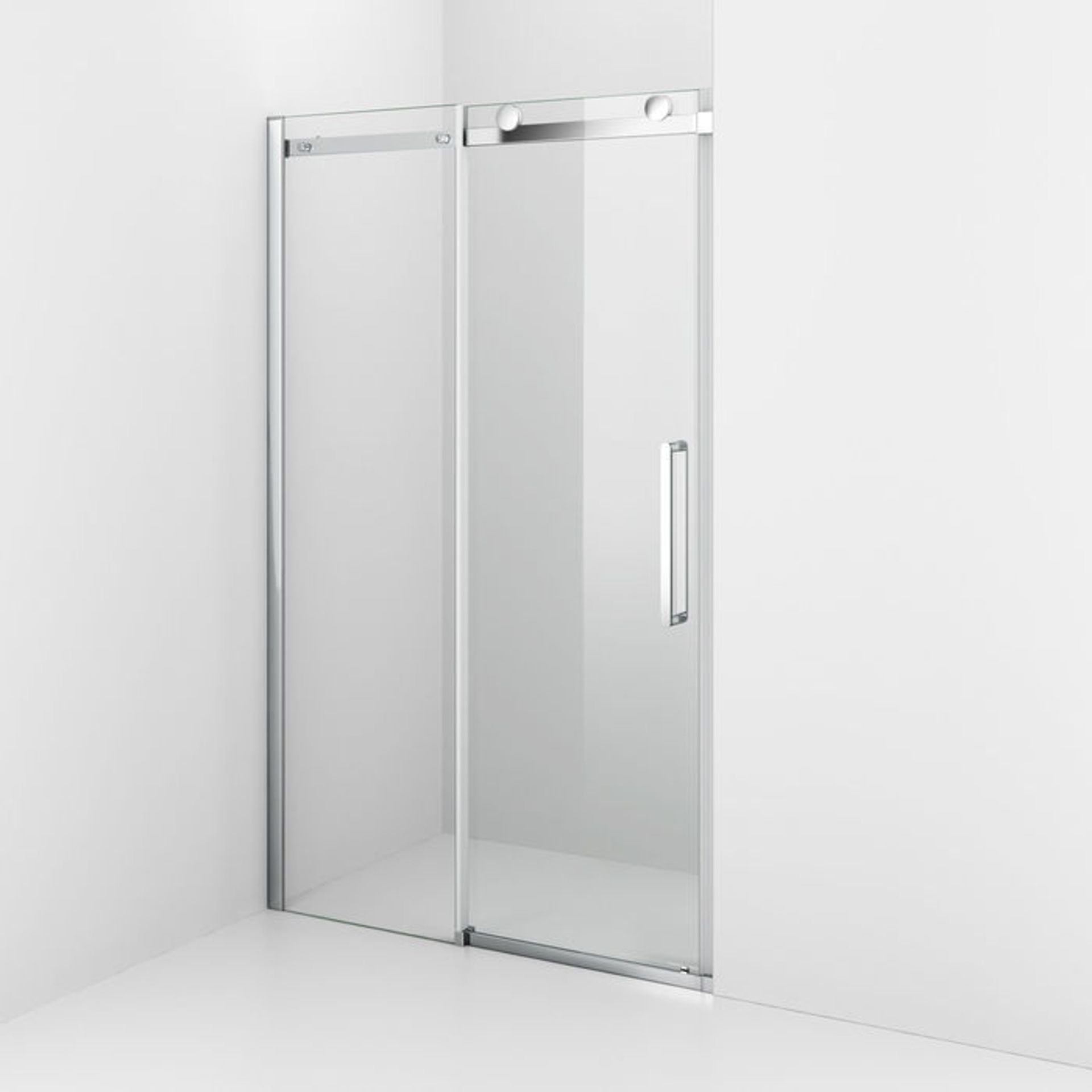 (G38) 1100mm - 8mm - Designer Frameless EasyClean Sliding Shower Door RRP £549.99 8mm EasyClean - Image 5 of 6