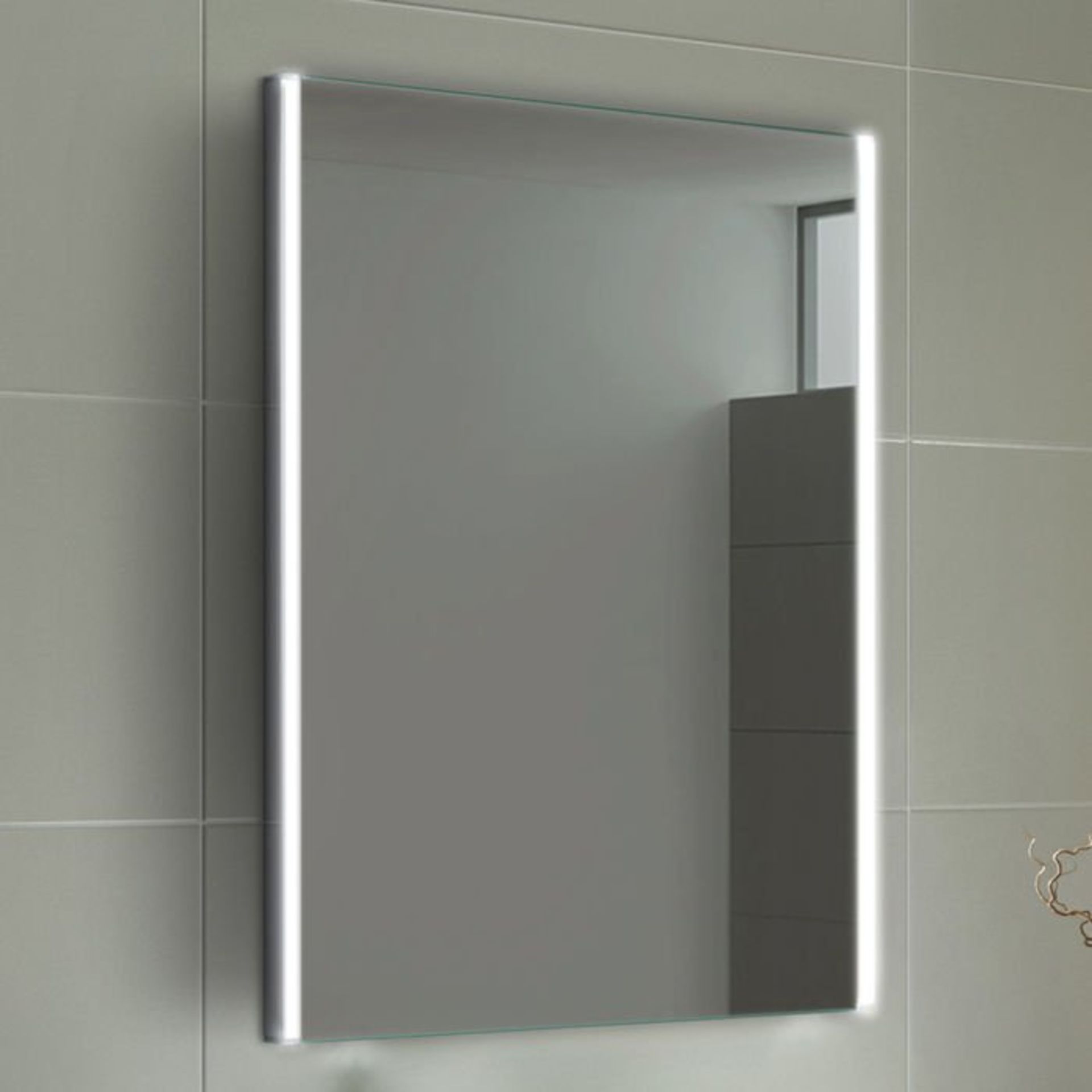 (G209) 700x500mm Lunar Illuminated LED Mirror - Switch Control. RRP £349.99. Energy efficient LED