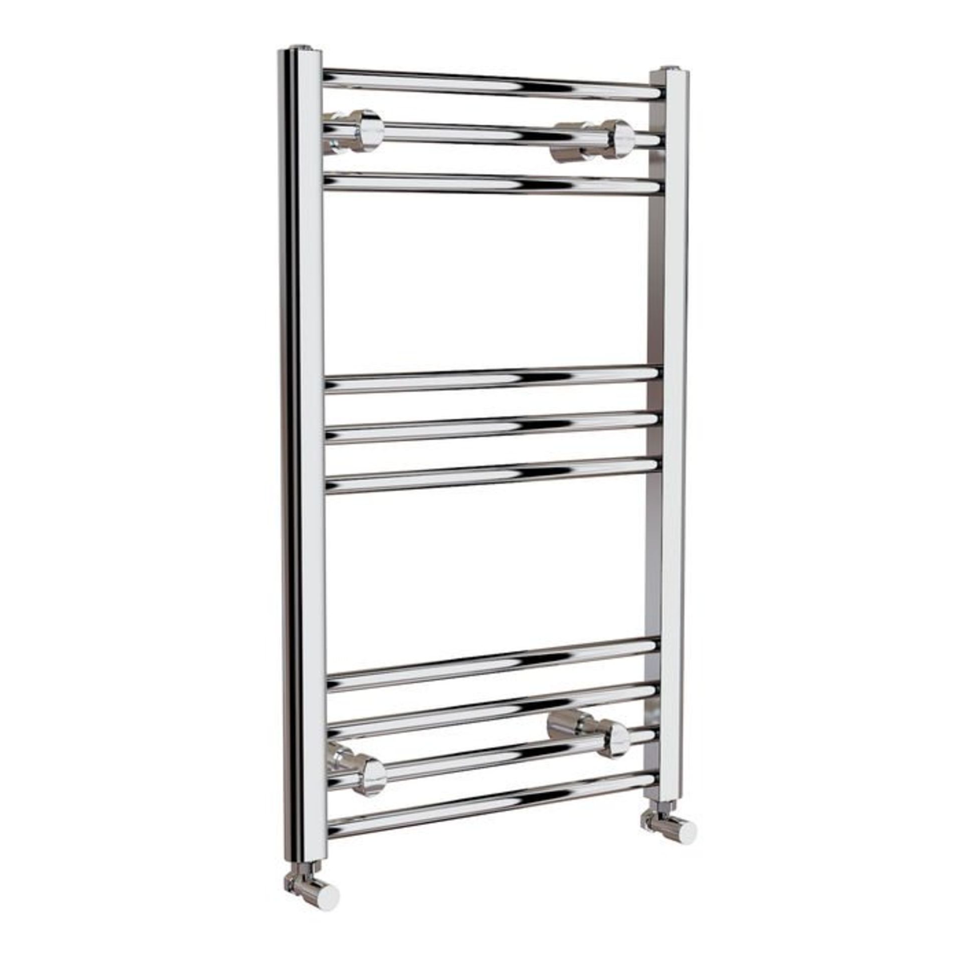 (G100) 800x500mm - 20mm Tubes - Chrome Heated Straight Rail Ladder Towel Radiator Low carbon steel - Image 3 of 3