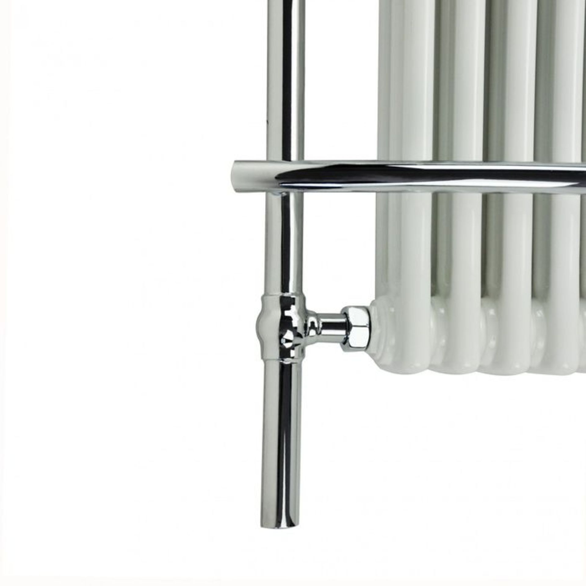 (G51) 1000x635mm Traditional White Wall Mounted Towel Rail Radiator - Victoria Premium RRP £341.99 - Image 5 of 6