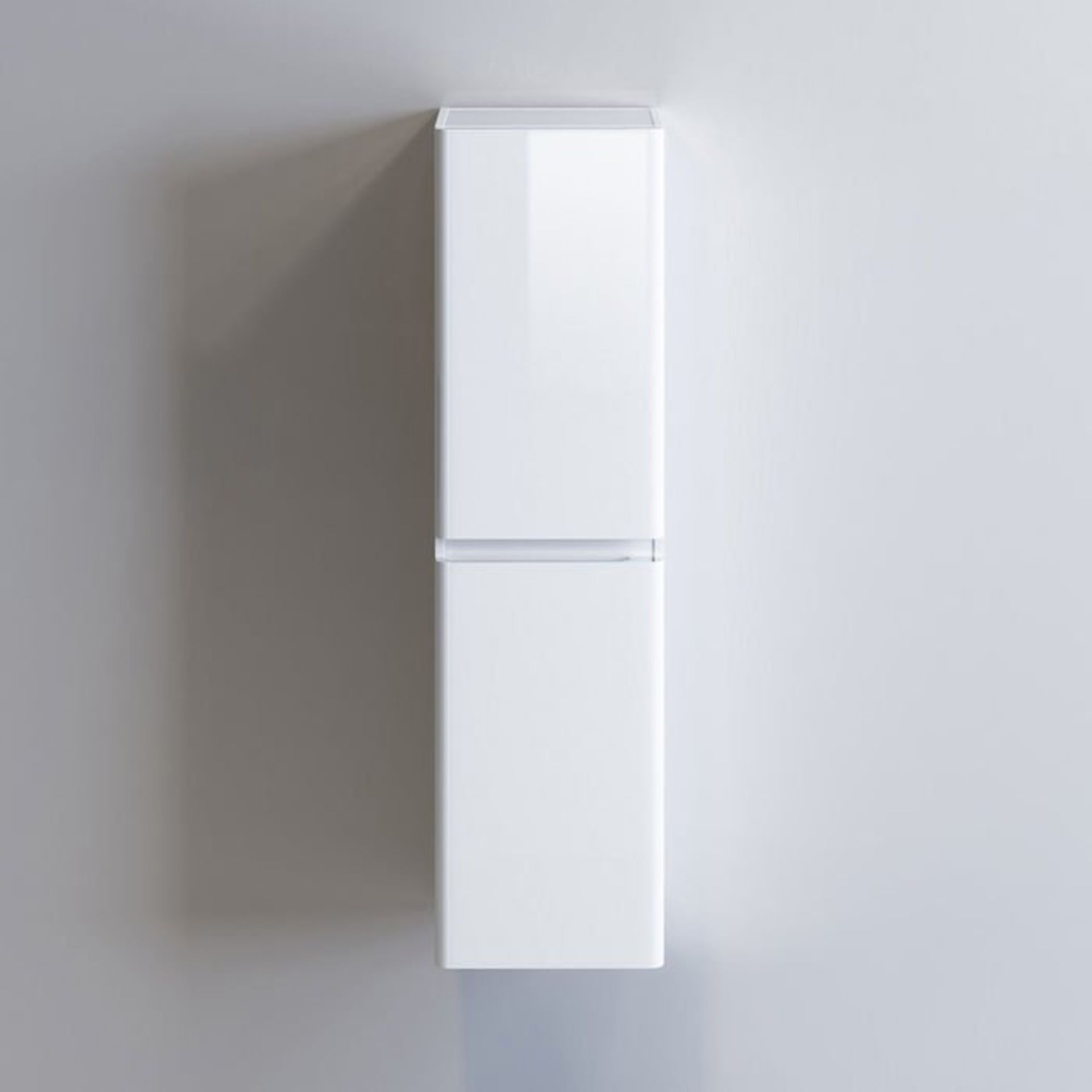 (G68) 1400mm Denver II Gloss White Tall Storage Cabinet - Wall Hung RRP £144.99 Great practical - Image 6 of 6