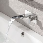 (G35) Niagra II Wall Mounted Bath Filler. Crafted from chrome plated, solid brass Mixer cartridge