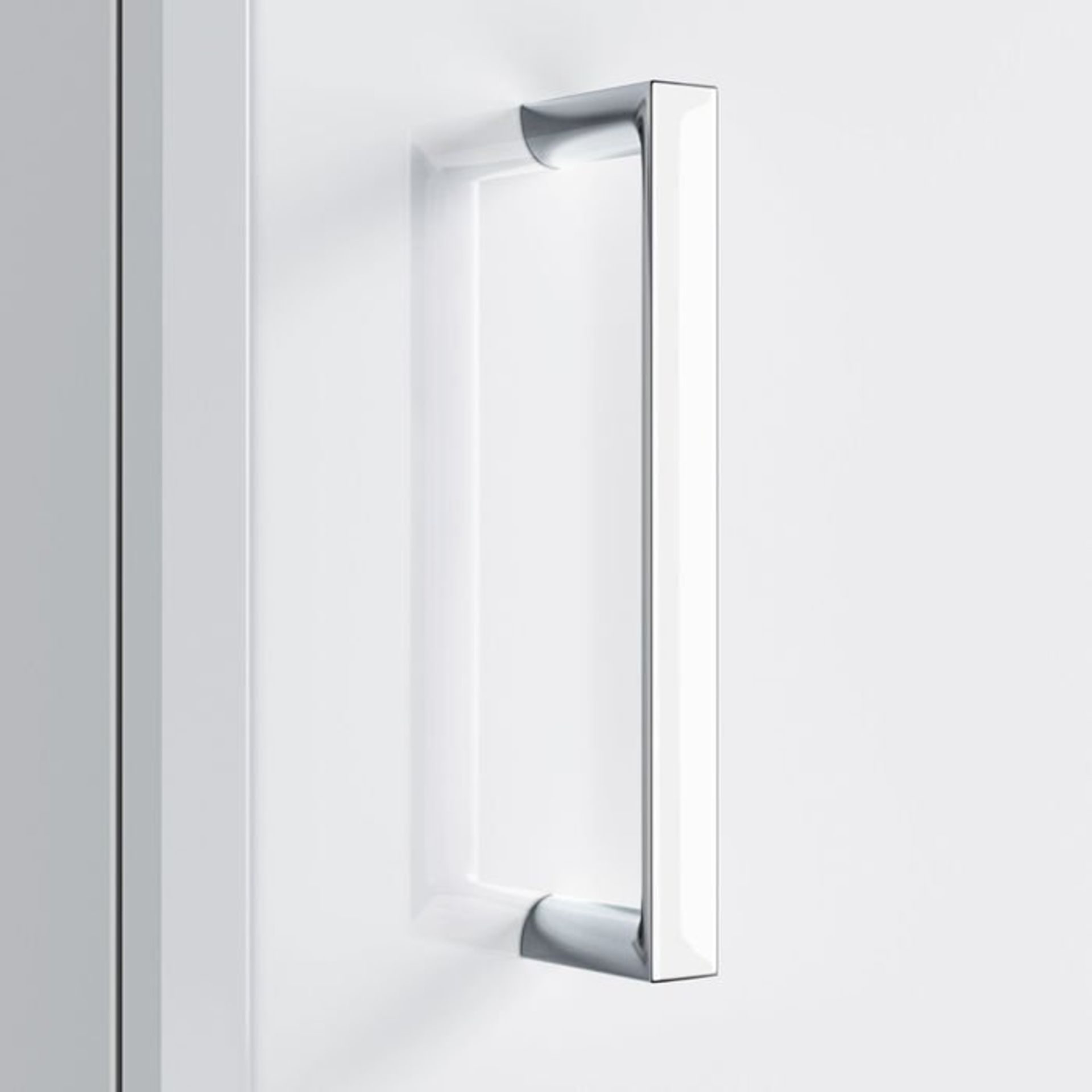 (G17) 1900x300mm Quartz Gloss White Tall Storage Cabinet - Floor Standing RRP £271.99 Pristine gloss - Image 5 of 6