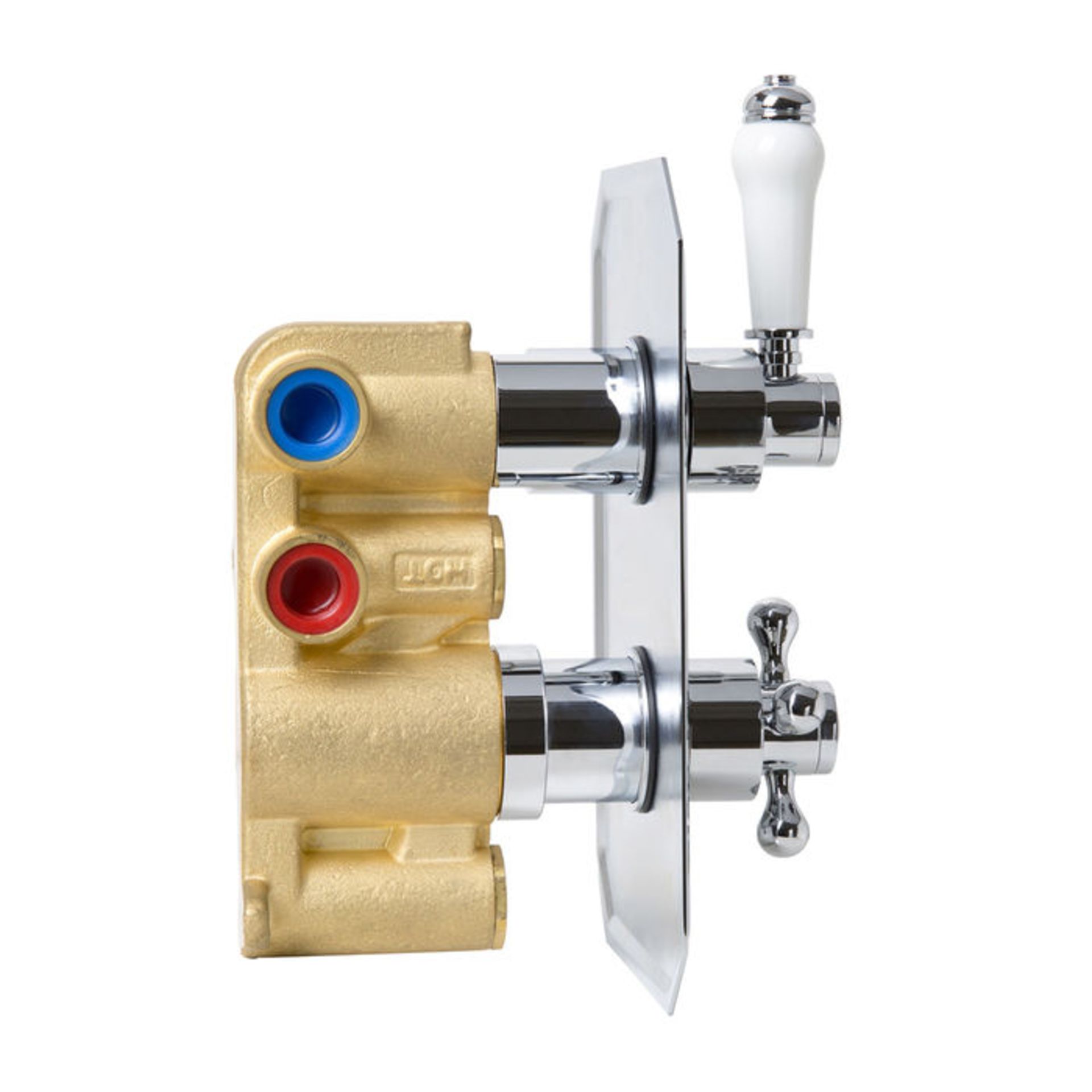 (G142) Traditional Two Way Concealed Valve RRP £299.99 Chrome plated solid brass Built in anti- - Image 2 of 3