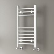 (G3) 650x400mm White Straight Rail Ladder Towel Radiator Low carbon steel, high quality white powder