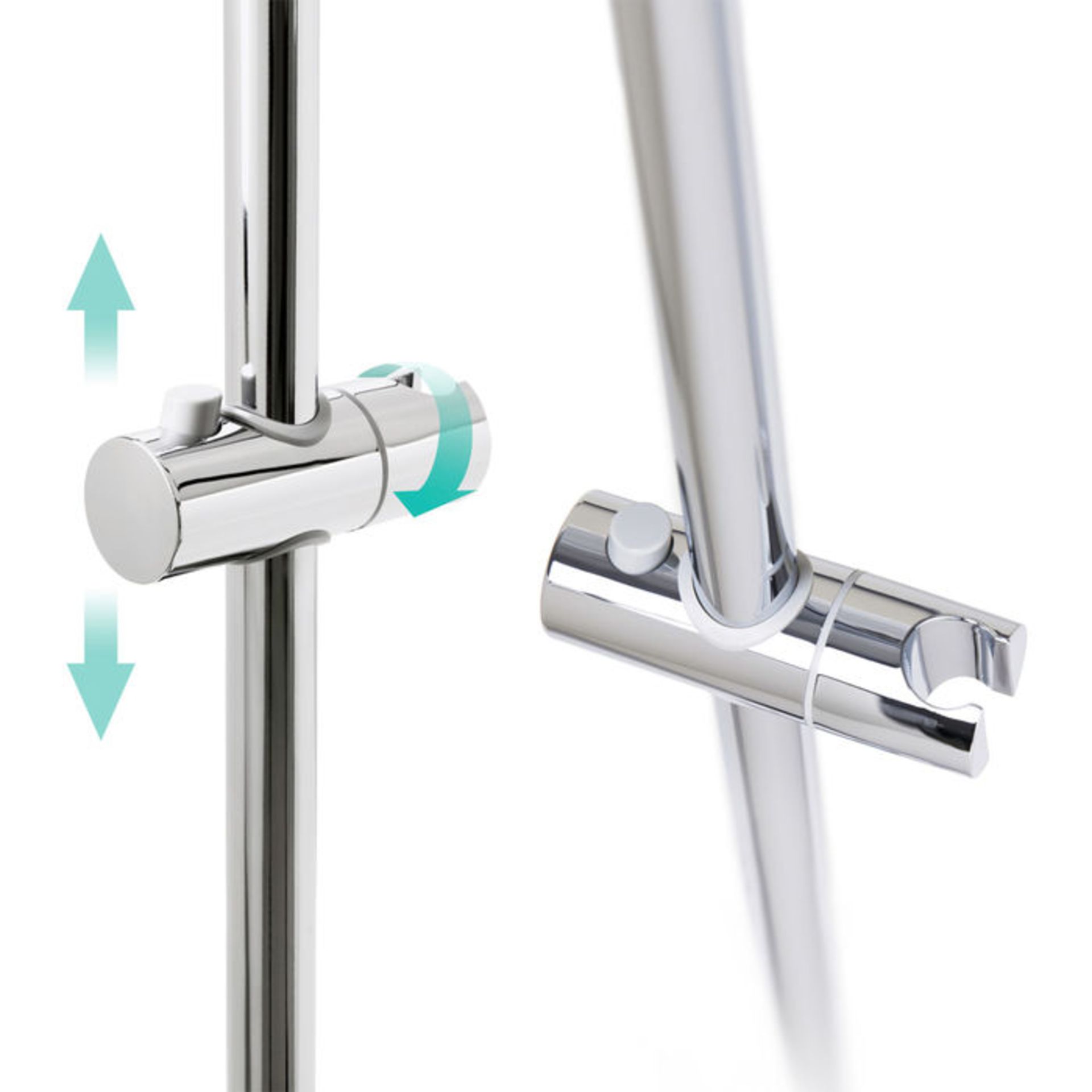 (H32) Deck Mounted Round Thermostatic Bar Mixer Kit with Bath Filler We love this because it does - Image 6 of 6